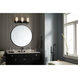 Solia LED 24 inch Brushed Nickel with Black Bathroom Vanity Light Wall Light