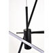 Sonya 3 Light 44 inch Black Pendant Ceiling Light