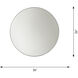 Cadre 36 X 36 inch Brushed Nickel Backlit Wall Mirror