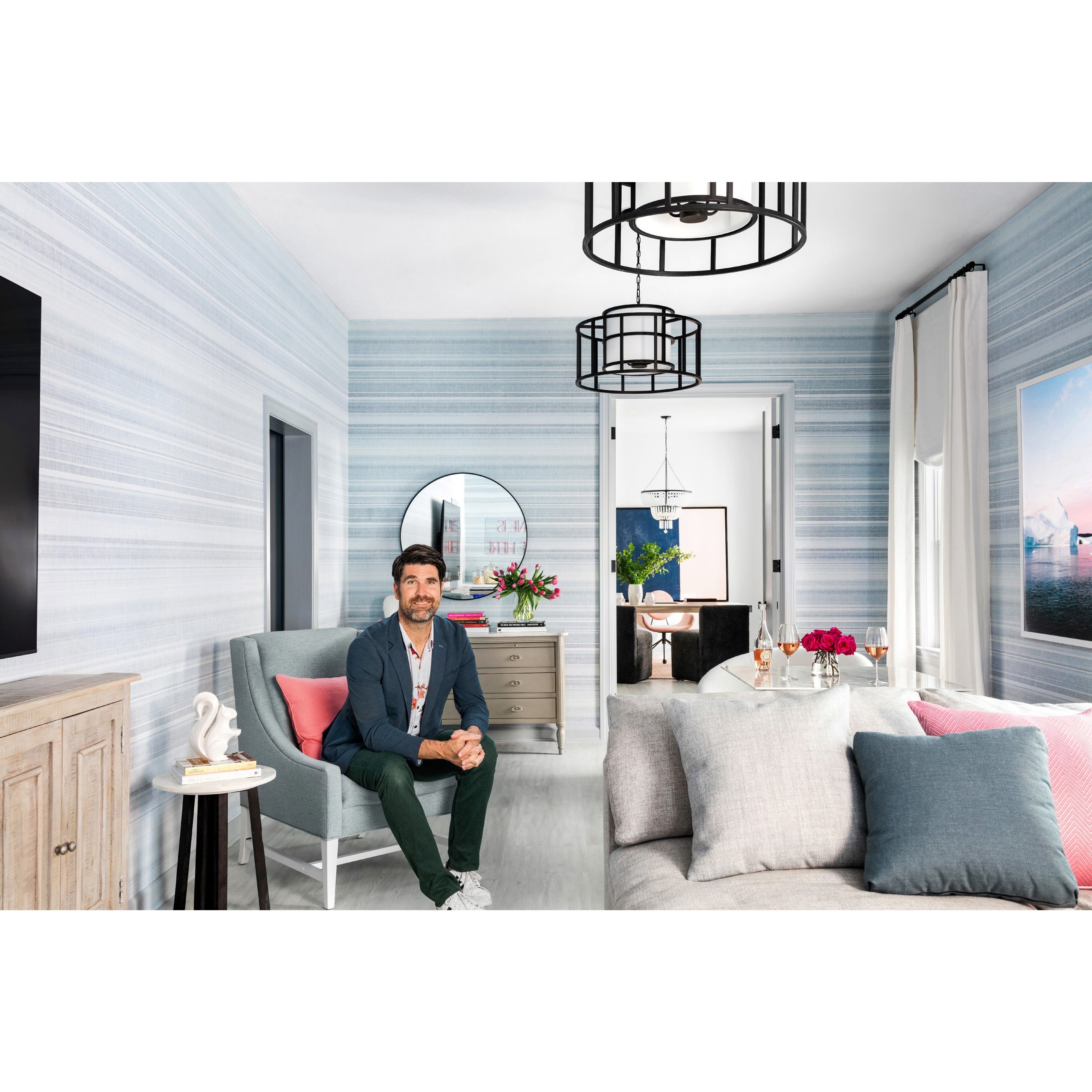 Hulton 5 Light 25 inch Matte Black Chandelier Ceiling Light, Brian Patrick Flynn