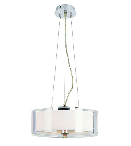 Halo 3 Light 14 inch Polished Chrome Pendant Ceiling Light