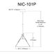 Nicole 1 Light 12 inch Aged Brass Pendant Ceiling Light
