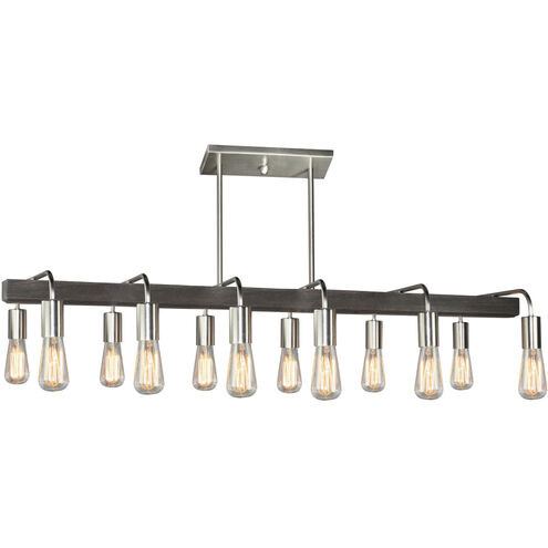 Lynwood 12 Light 44 inch Brushed Nickel Island Light Ceiling Light