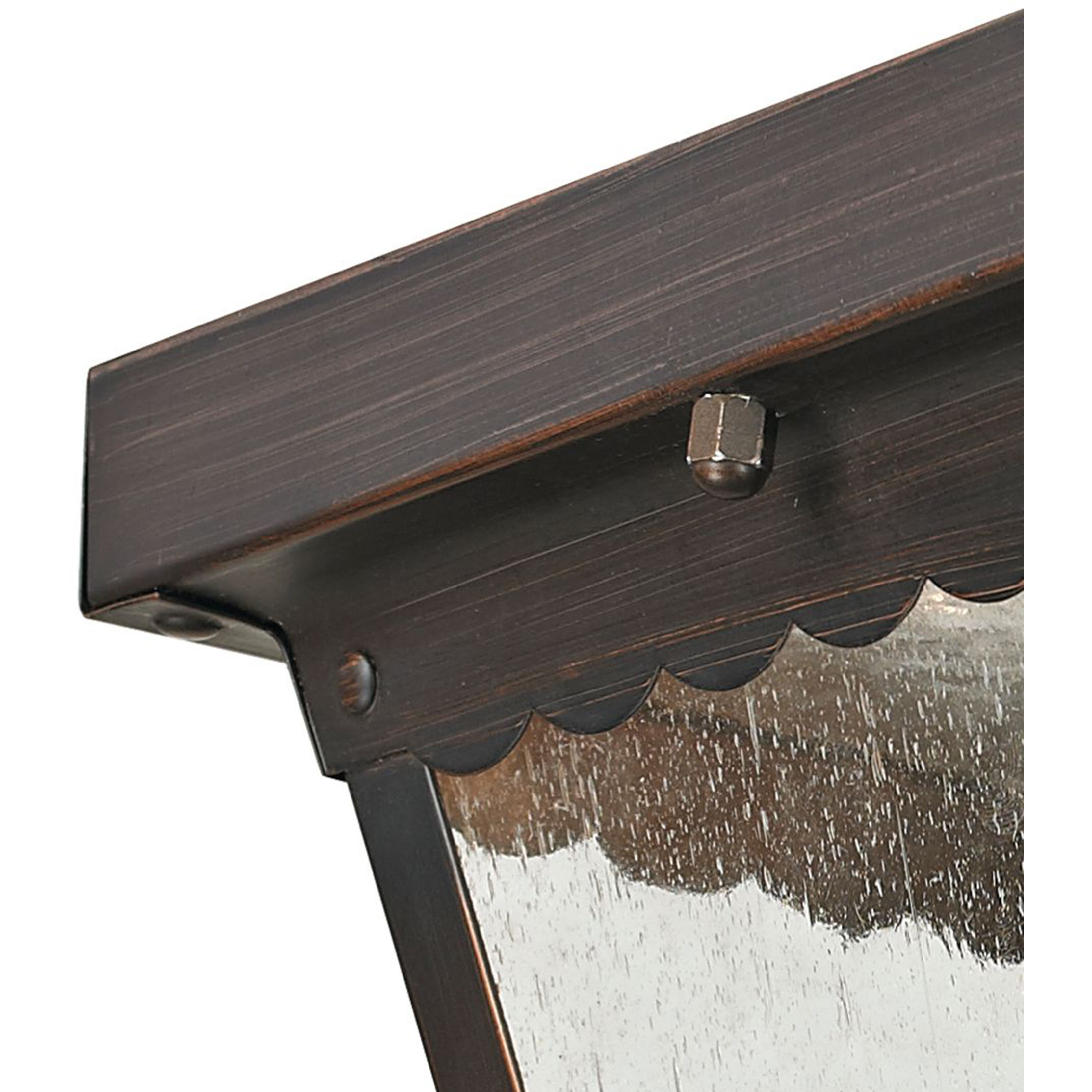 Springfield 1 Light 8 inch Hazelnut Bronze Outdoor Flush Mount