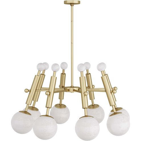 Verona 8 Light 36 inch Antique Brass Chandelier Ceiling Light