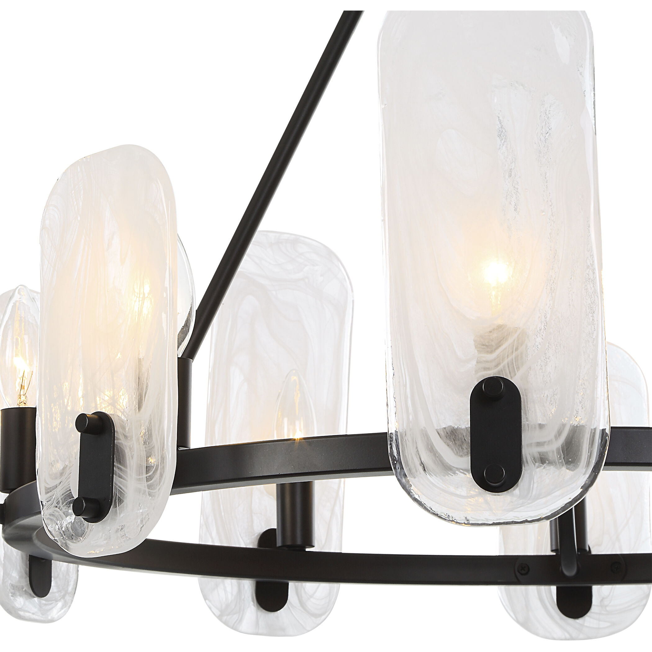 Ellipse 10 Light 28 inch Dark Bronze Chandelier Ceiling Light