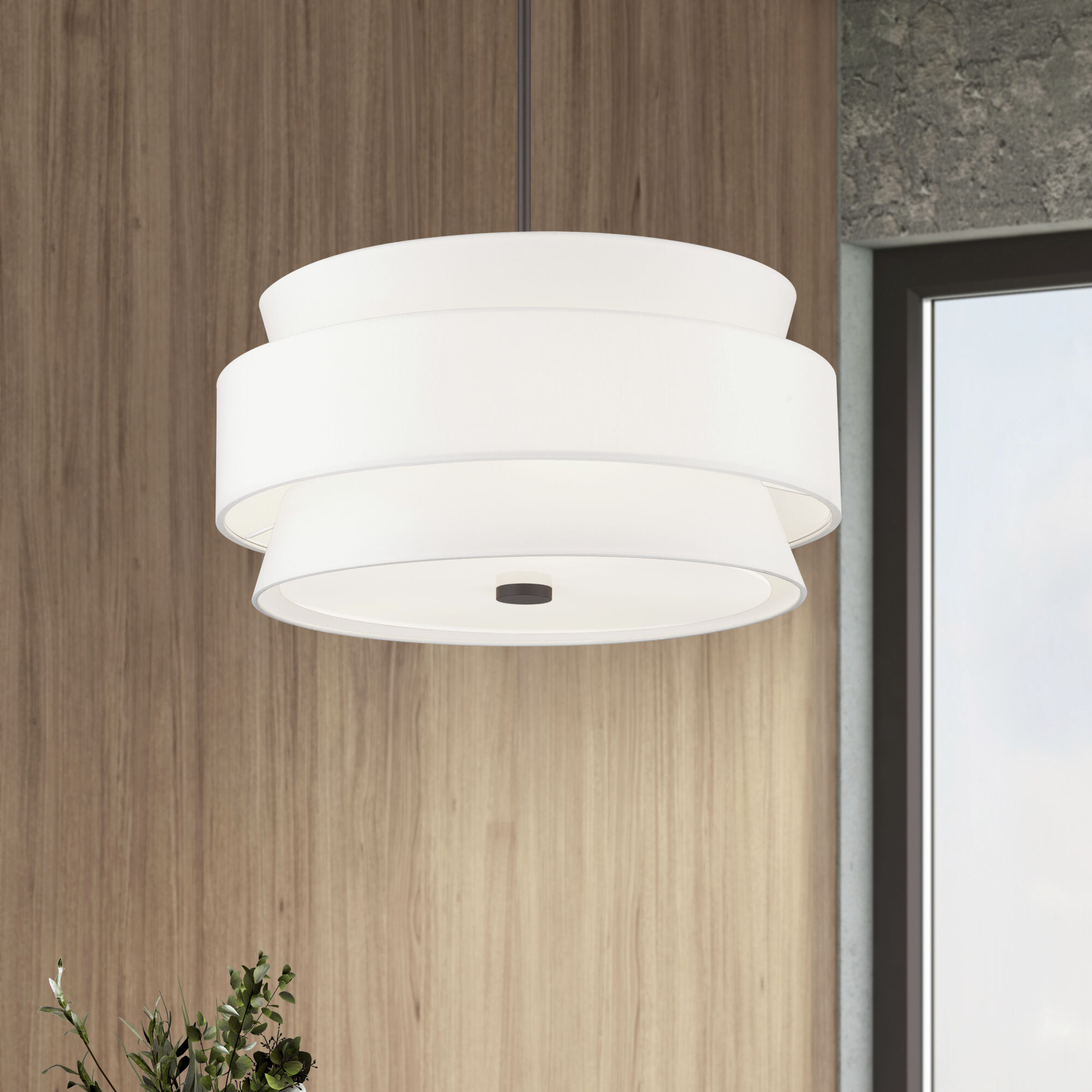 Fontana 5 Light 22 inch Bronze Pendant Chandelier Ceiling Light