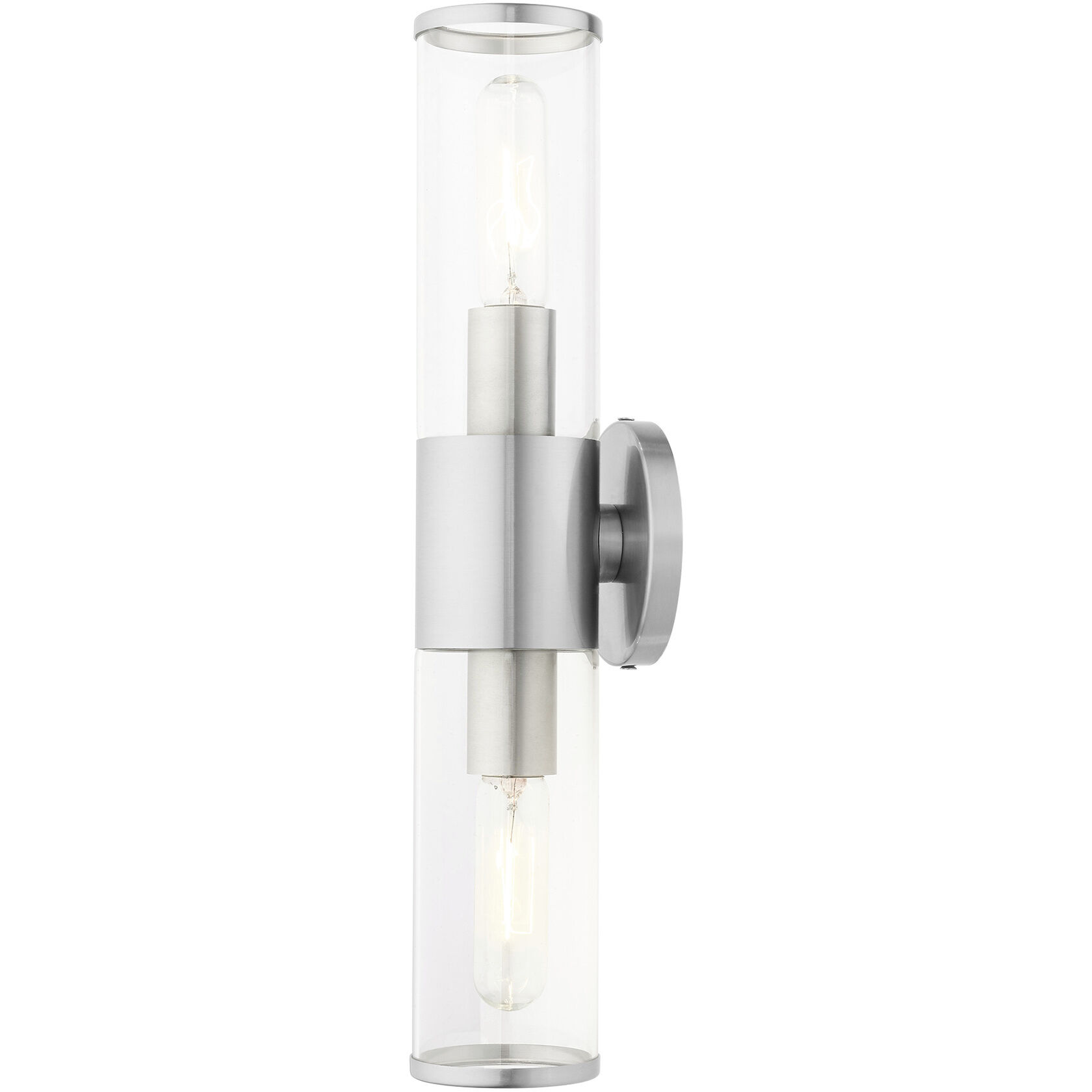 Banca 2 Light 19 inch Brushed Nickel ADA Vanity Sconce Wall Light