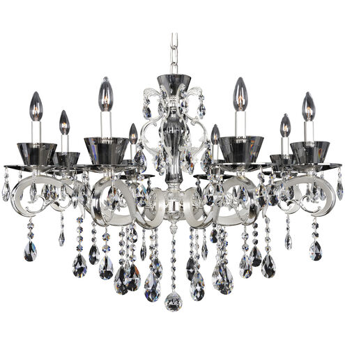 Locatelli 8 Light 35 inch Two Tone Silver Chandelier Ceiling Light in Firenze Clear