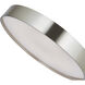Snare LED 17 inch Brushed Nickel Flush Mount Ceiling Light