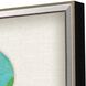 Florals Collection Silver Leaf Wood Shadow Box Style With Gold Wash Edging And Black Side Framed Art