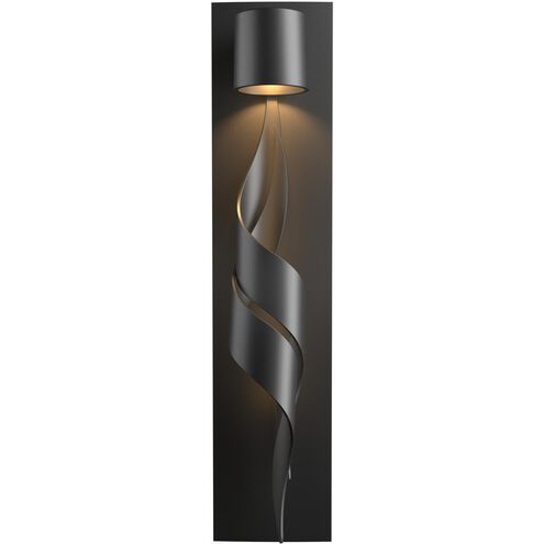 Flux 1 Light 23.4 inch Coastal Black Outdoor Sconce