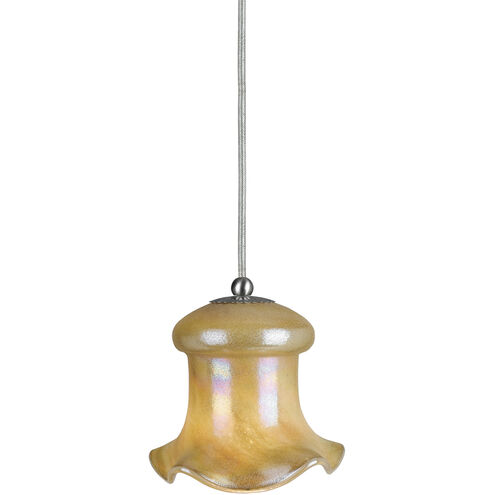 Signature 1 Light 9 inch Brushed Steel Pendant Set Ceiling Light