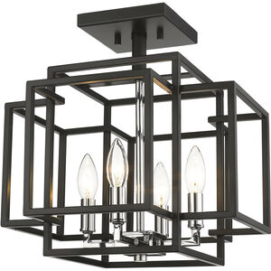 Titania 4 Light 14.00 inch Semi-Flush Mount
