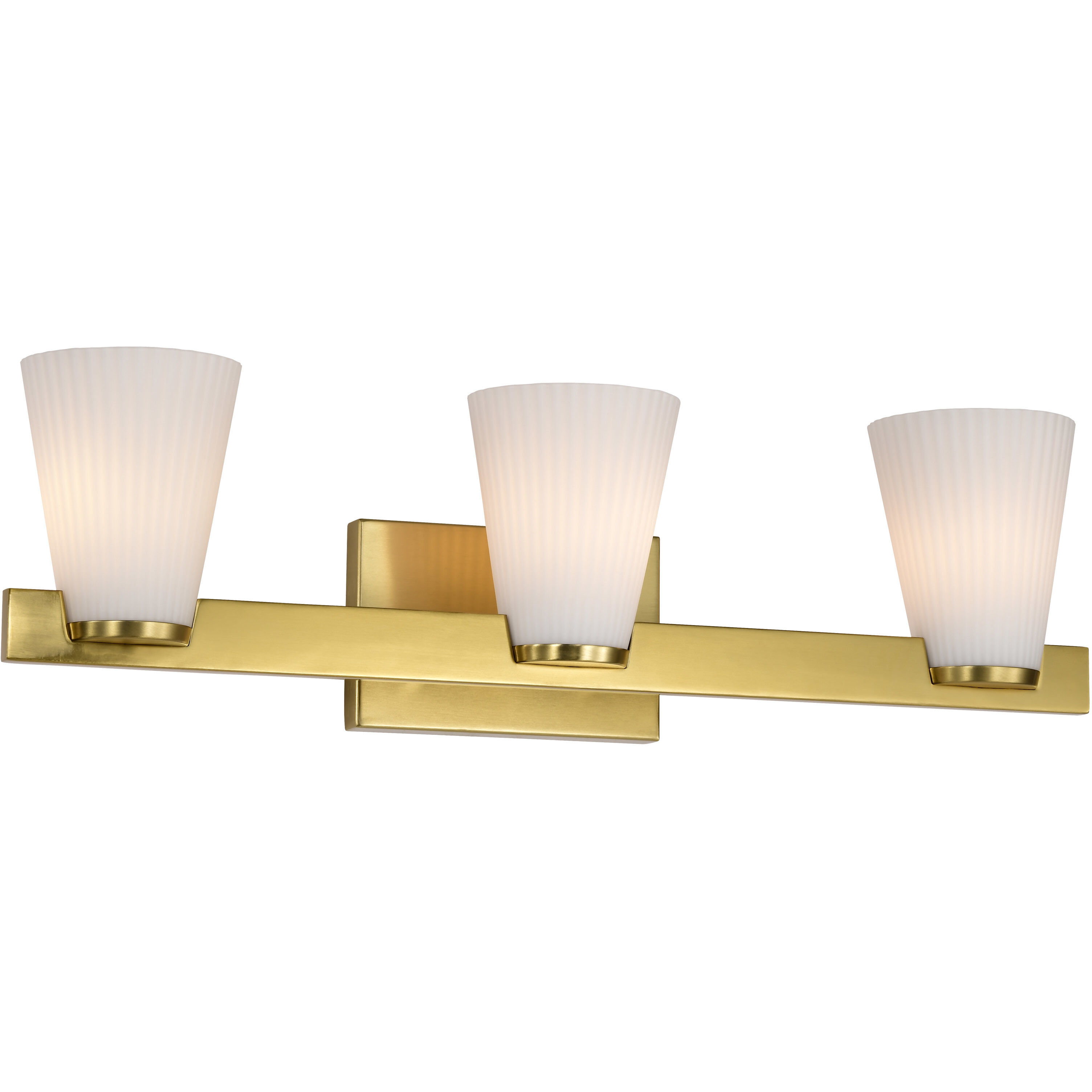 Royale 24 inch Burnished Brass Vanity Wall Light