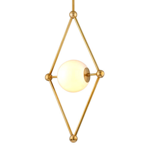 Bickley 1 Light 20 inch Vintage Brass Pendant Ceiling Light