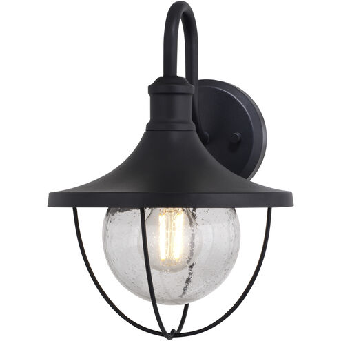 Dunlap 1 Light 12.5 inch Textured Black Outdoor Wall Lantern