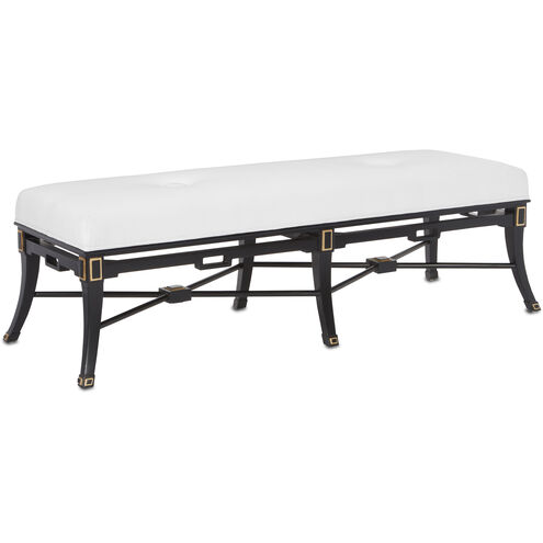 Scarlett Black/Gold Leaf Bench