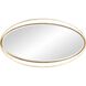 Rania 49 X 28 inch White and Gold Wall Mirror