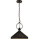 Suzanne Kasler Limoges 1 Light 16.5 inch Natural Rusted Iron Pendant Ceiling Light in Aged Iron, Large