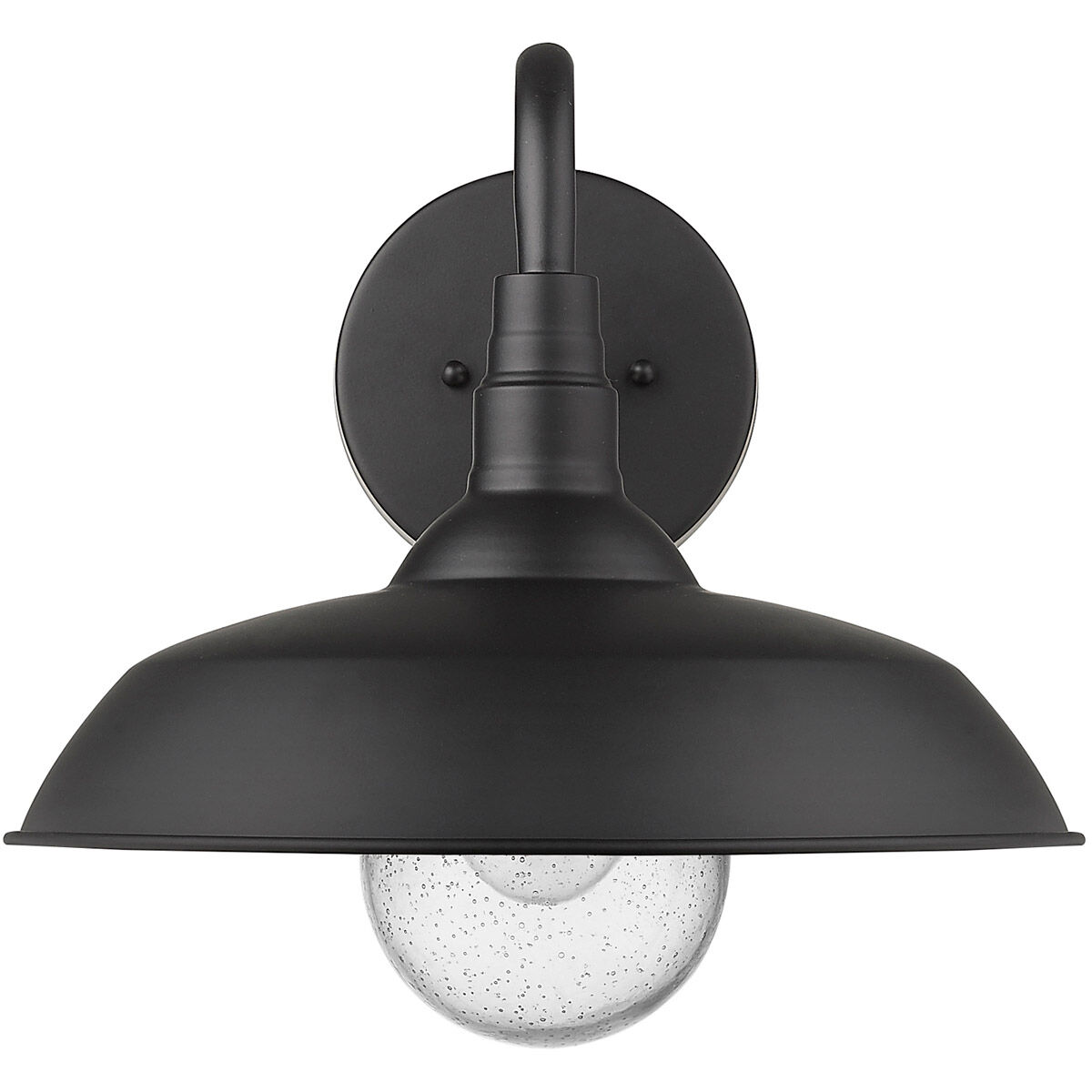 Burry 1 Light 14 inch Matte Black Exterior Wall Mount