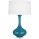 Pike 32.75 inch 150.00 watt Peacock Table Lamp Portable Light in Lucite