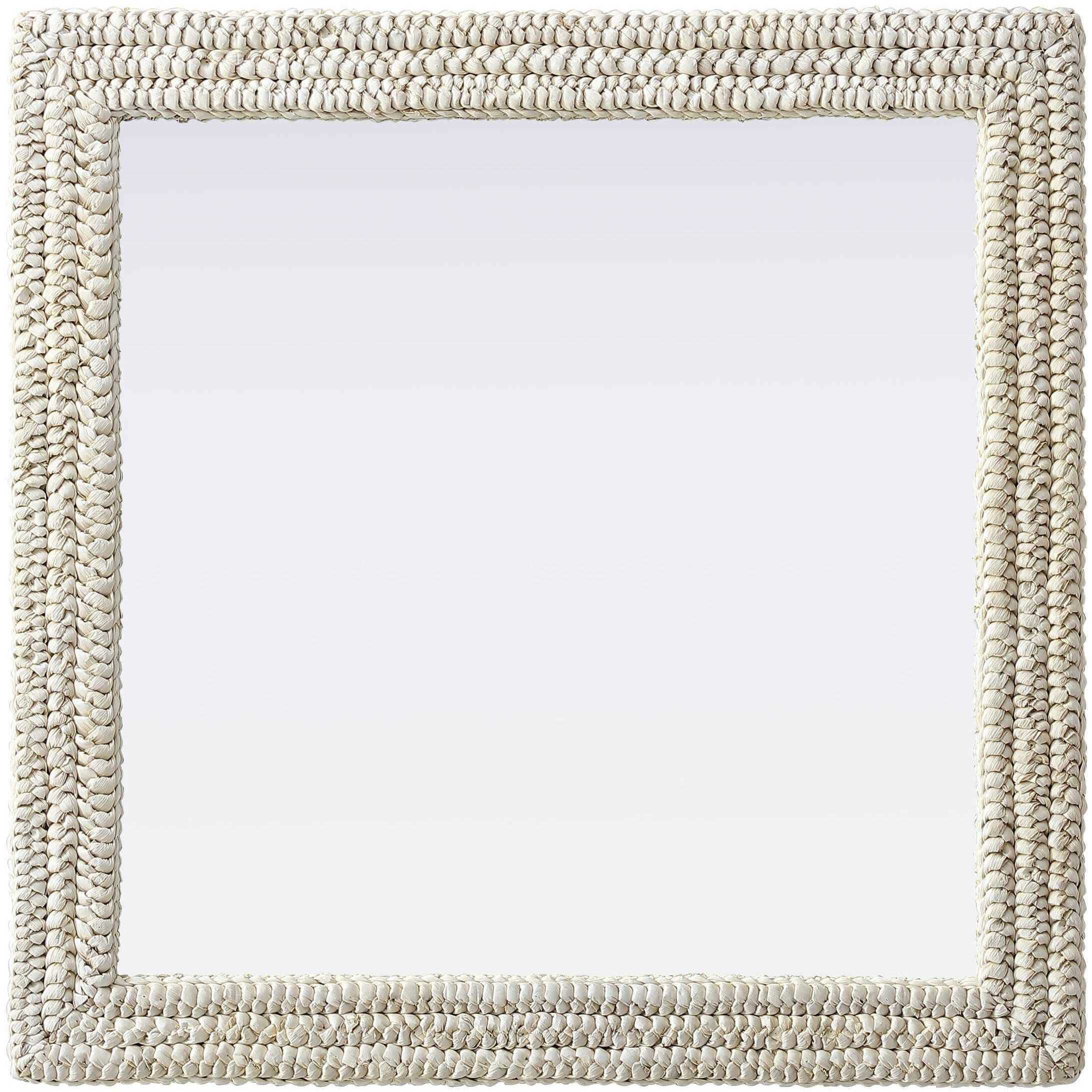 Marlowe 36 X 36 inch Linen White Mirror