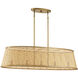 Astoria Linear Chandelier Ceiling Light, Oval