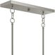 Jheni 5 Light 46 inch Brushed Nickel Linear Chandelier Ceiling Light