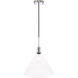 Hugh 1 Light 13.75 inch Chrome Pendant Ceiling Light