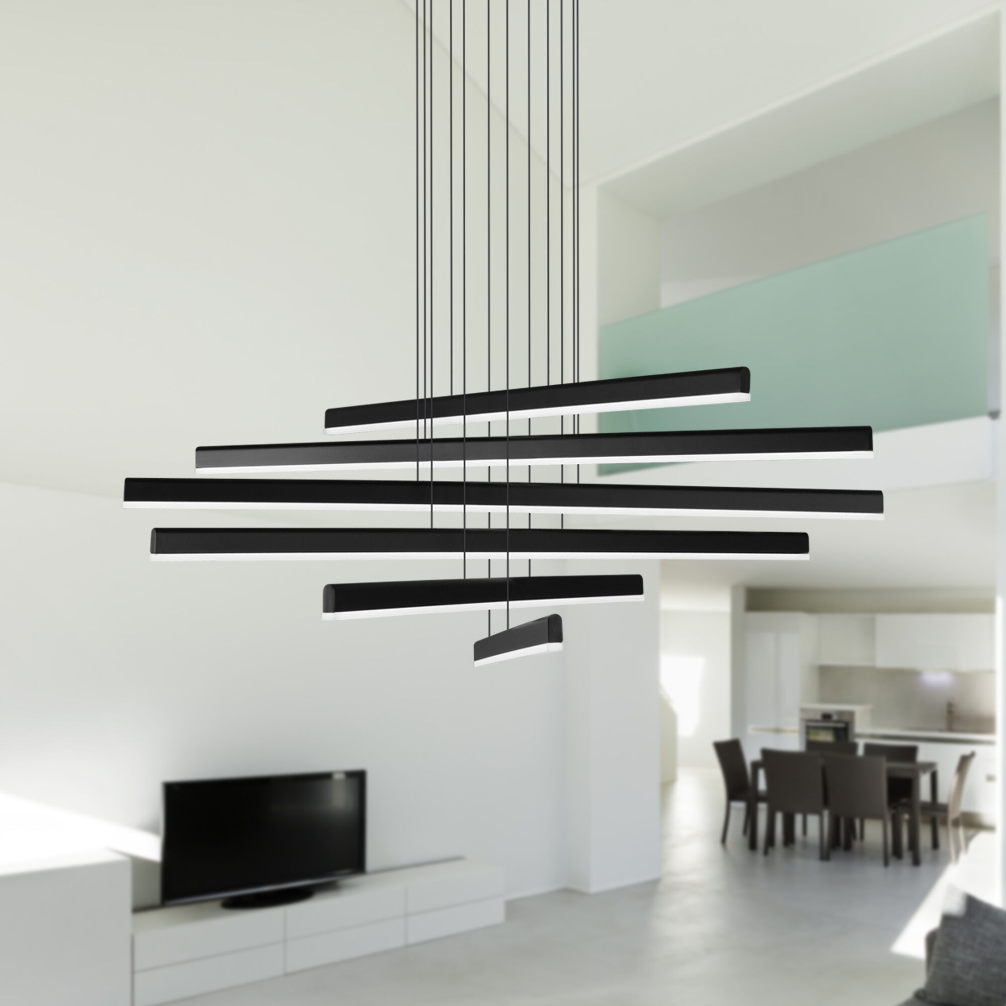 Sirius 32.25 inch Black Pendant Ceiling Light