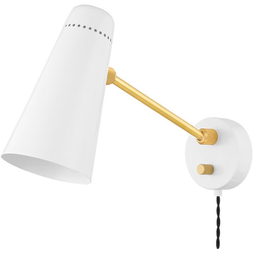 Alex 15 inch 60.00 watt Aged Brass and Soft White Portable Wall Sconce Wall Light