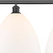 Ballston Ballston Dome LED 50.25 inch Matte Black Island Light Ceiling Light in Matte White Glass