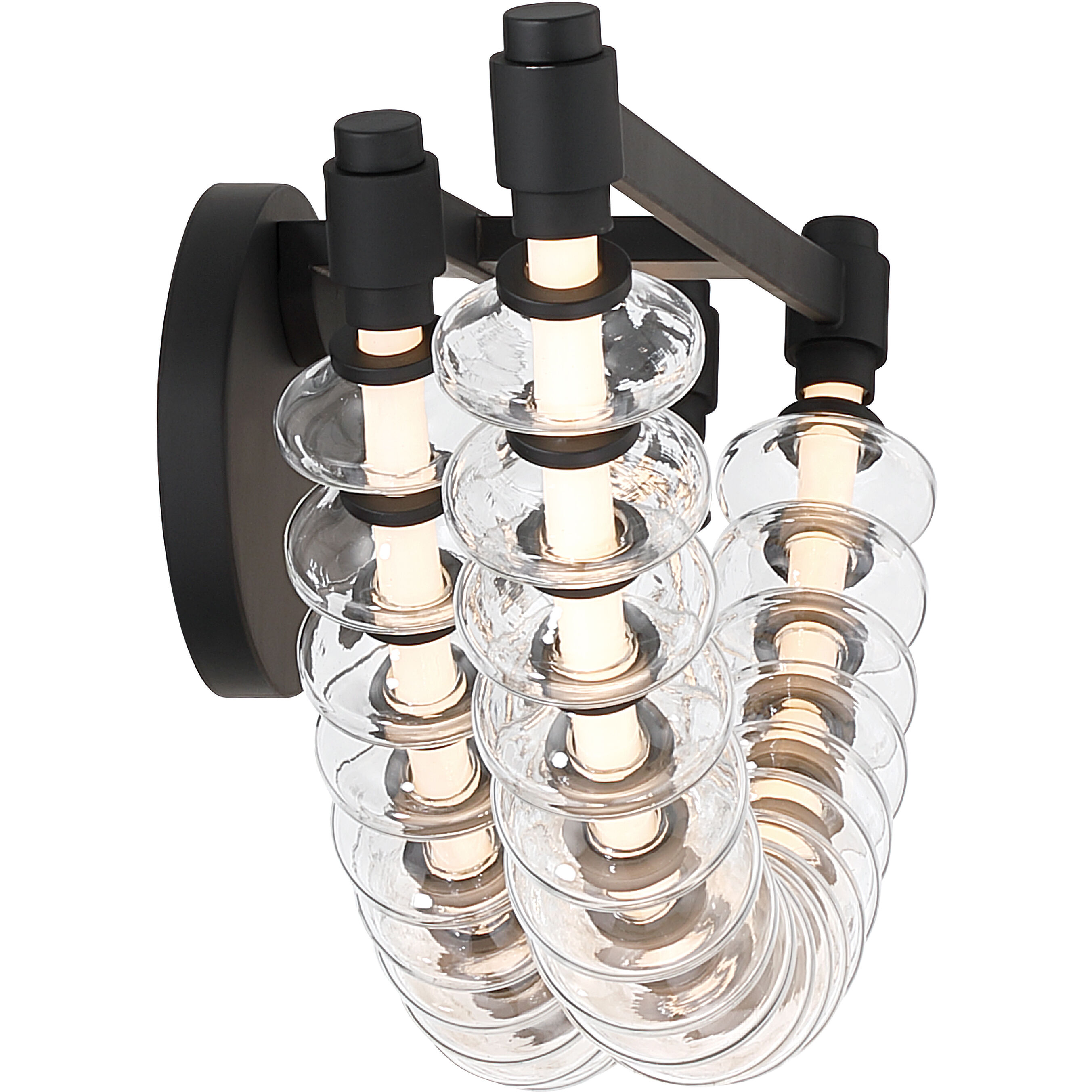 Pearl LED 36 inch Dark Matte Black Vanity Wall Light