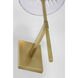 Waterford Blaze Sconce Wall Light in Natural Brass