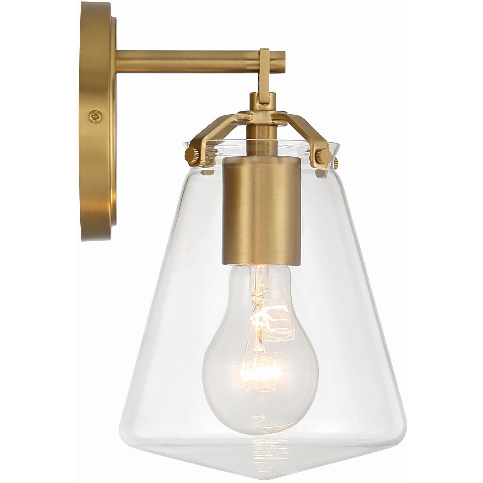 Voss Bath Sconce Wall Light in Luxe Gold