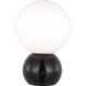 kate spade new york Suki 8.38 inch 3 watt Gloss Black Portable Mini Table Lamp Portable Light