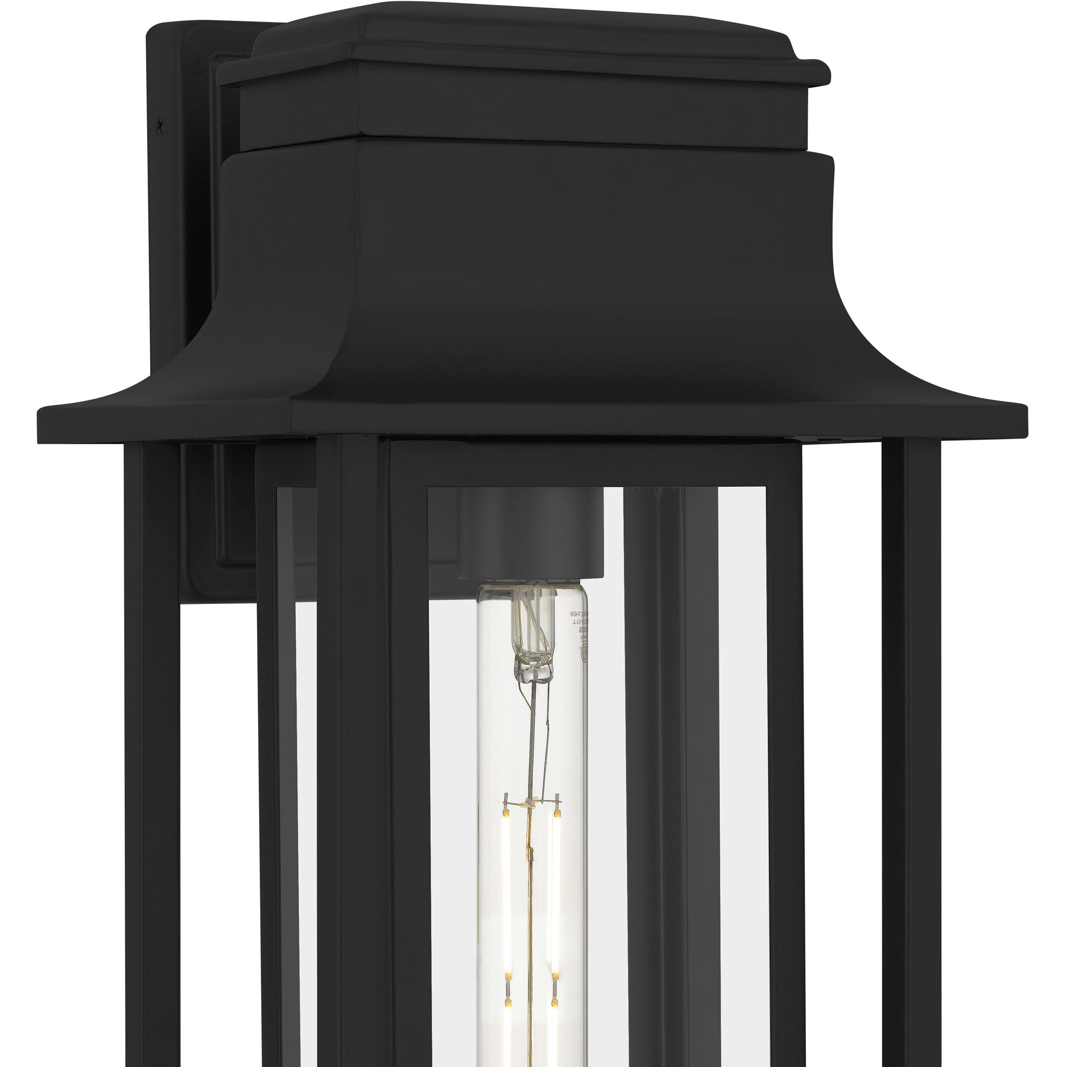 Garner 1 Light 16.5 inch Matte Black Outdoor Wall Lantern