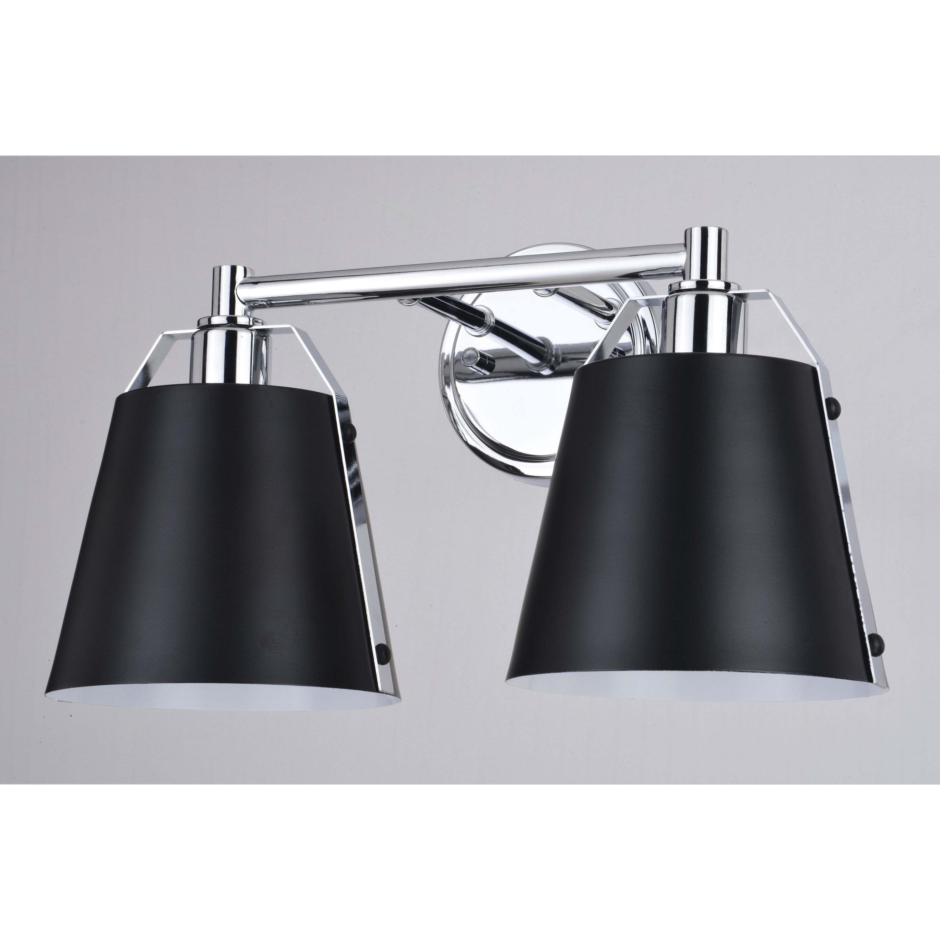 Barrington LED 16 inch Matte Black and Chrome Bathroom Light Wall Light in 2