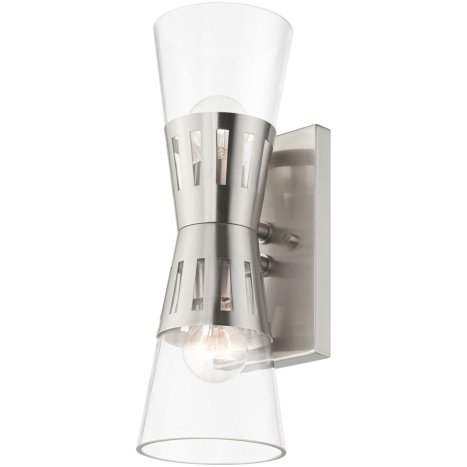 Bennington 2 Light 14.25 inch Brushed Nickel Sconce Wall Light