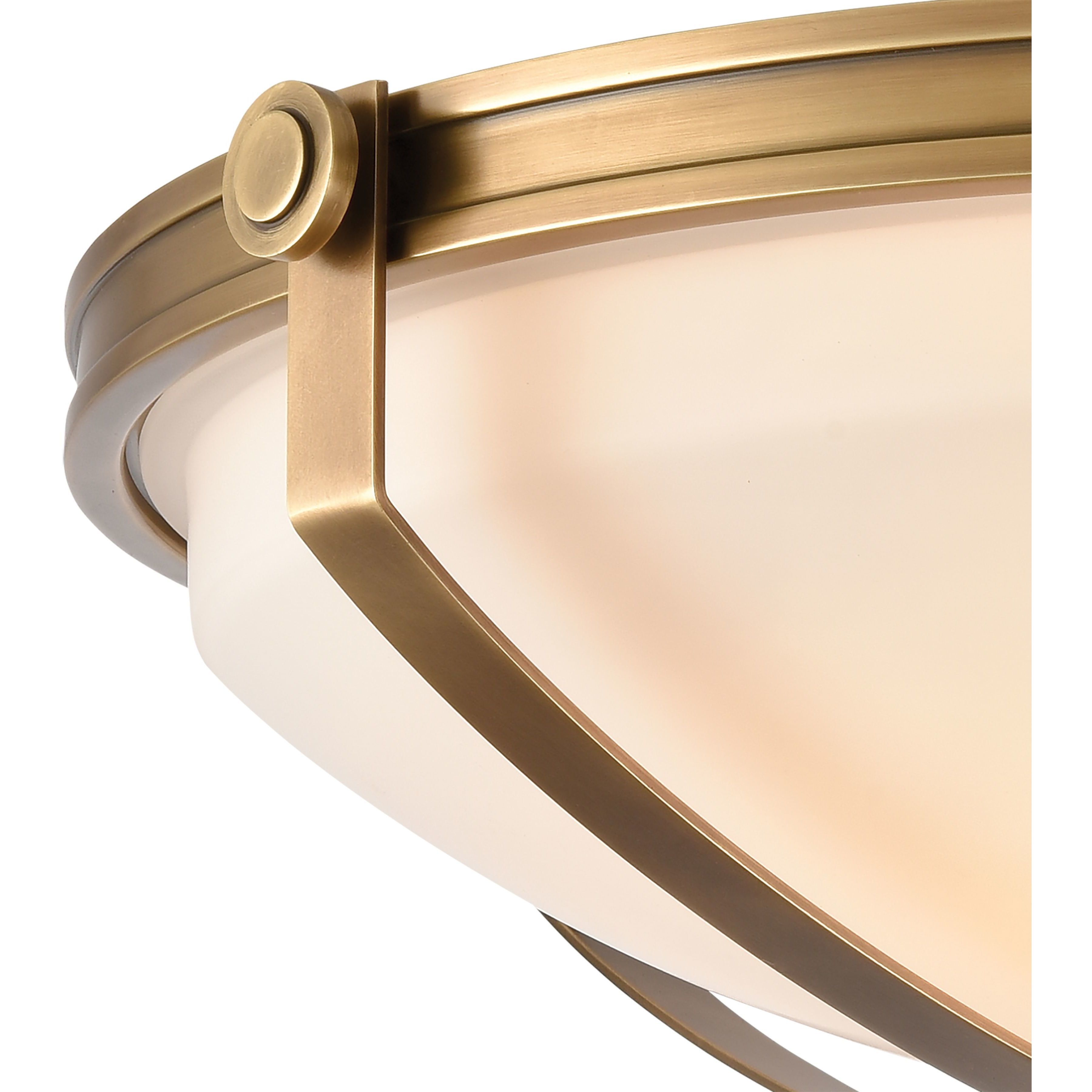 Connelly 4 Light 23 inch Natural Brass Semi Flush Mount Ceiling Light