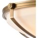 Connelly 4 Light 23 inch Natural Brass Semi Flush Mount Ceiling Light