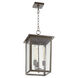 Riverside 3 Light 11 inch Weathered Zinc Outdoor Pendant