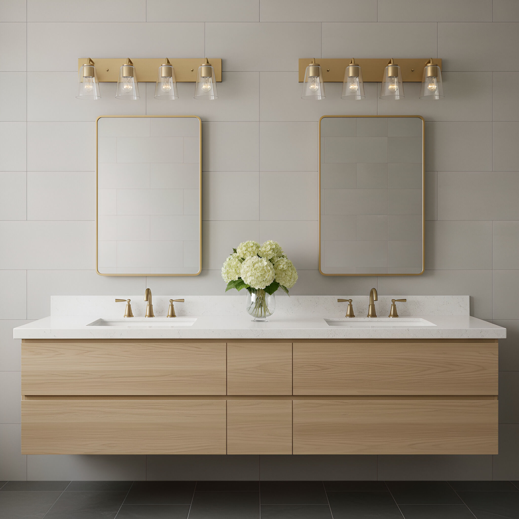 Miles 4 Light 25.00 inch Bathroom Vanity Light