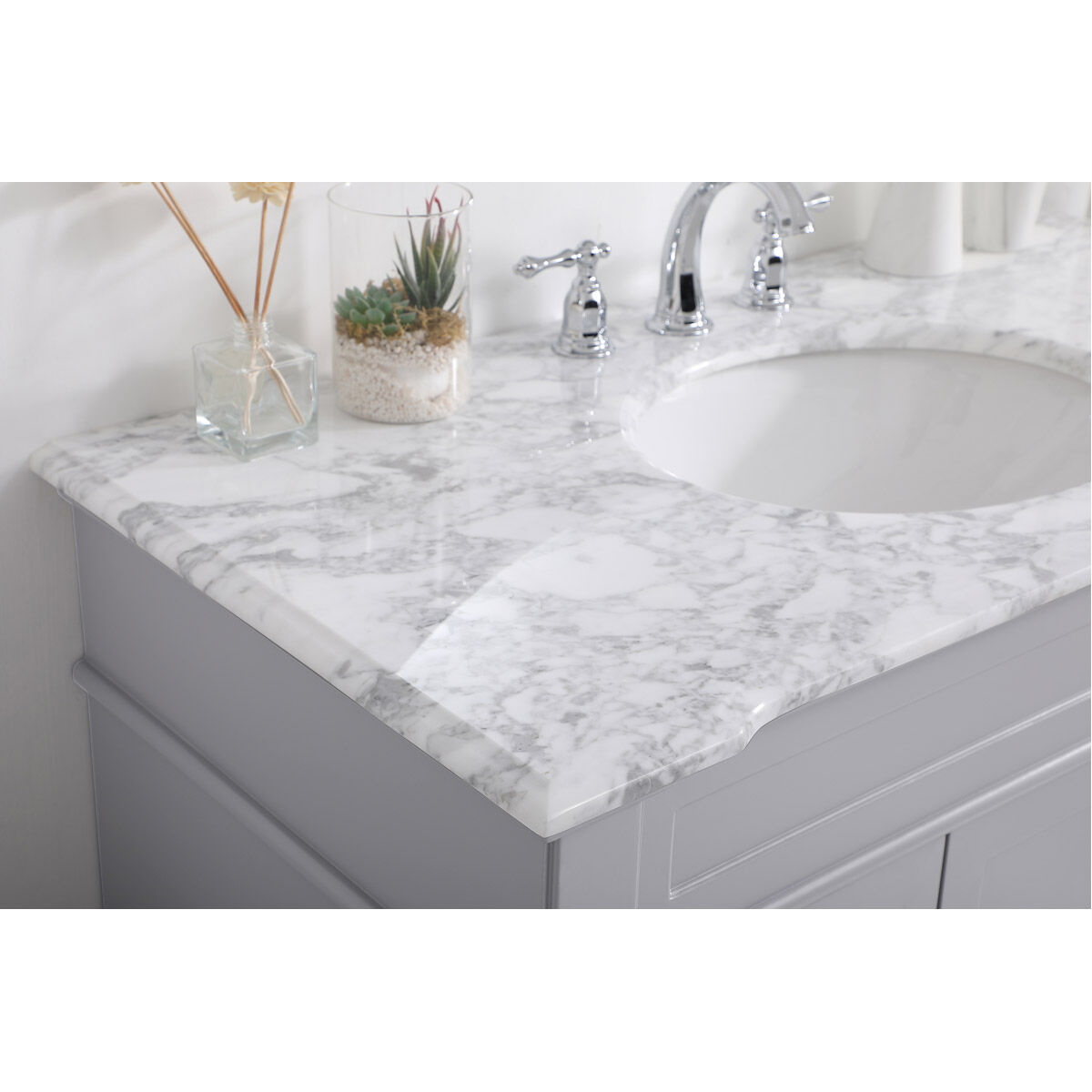 Wesley 42 X 22 X 35 inch Grey Vanity Sink Set