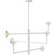 Darla 6 Light 36 inch Textured Plaster Chandelier Ceiling Light