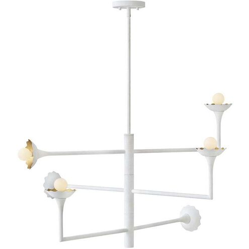 Darla 6 Light 36 inch Textured Plaster Chandelier Ceiling Light
