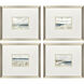 Easy Day Blue and Beige and Multi and White Framed Art