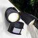 Security LED 6 inch Black Outdoor Wall Light