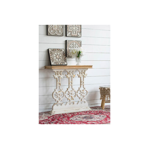 Classic Vintage 31.9 X 11.8 inch White Wash Console Table